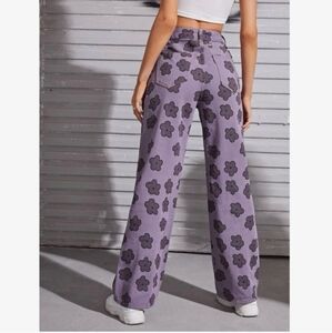 DONATING SOON Hesperus floral jeans purple  size 7 junior